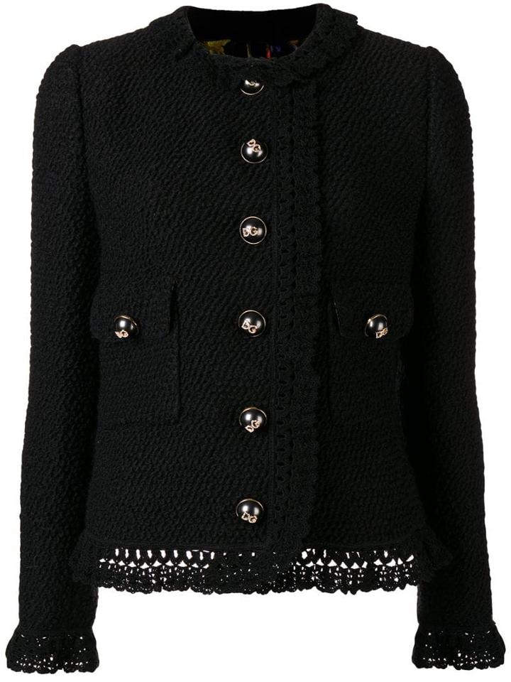 Dolce & Gabbana Classic Buttoned Jacket - Black