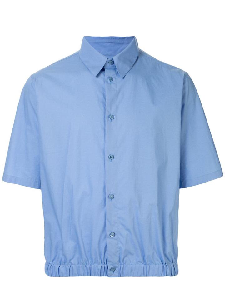 Martine Rose Elasticated-hem Shirt - Blue