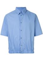Martine Rose Elasticated-hem Shirt - Blue