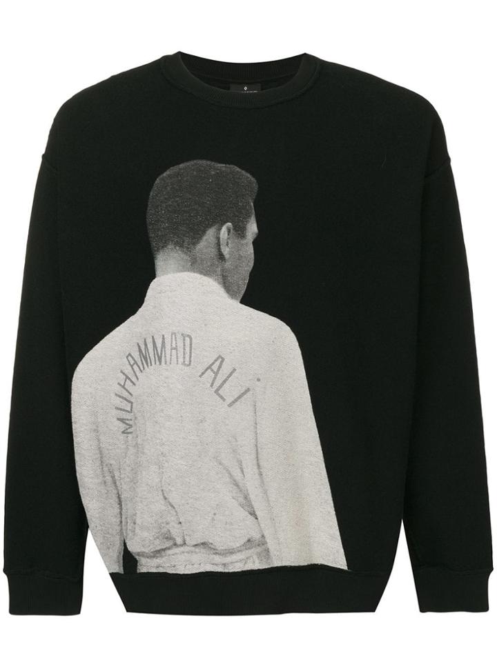 Marcelo Burlon County Of Milan Ali Back Crew Neck Sweatshirt - Black