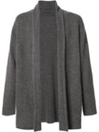 The Elder Statesman Buttonless Cardigan, Men's, Size: Large, Grey, Cashmere