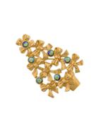 Susan Caplan Vintage 1970's Avon Vintage Christmas Tree Brooch - Gold