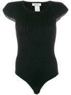 Circus Hotel Ribbed Knitted Top - Black