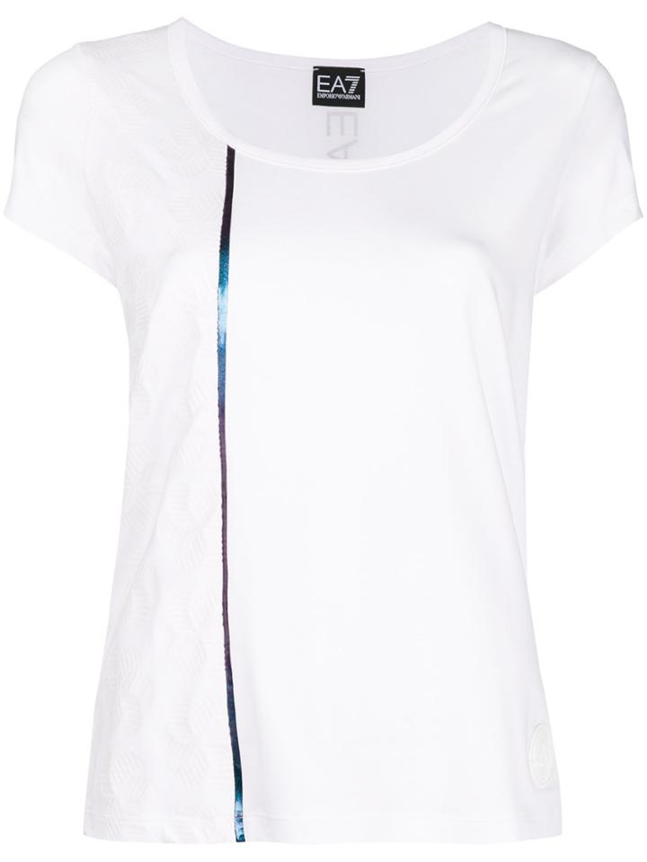 Ea7 Emporio Armani Logo Printed T-shirt - White