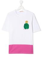 Marni Kids Chest Graphic Print T-shirt - White