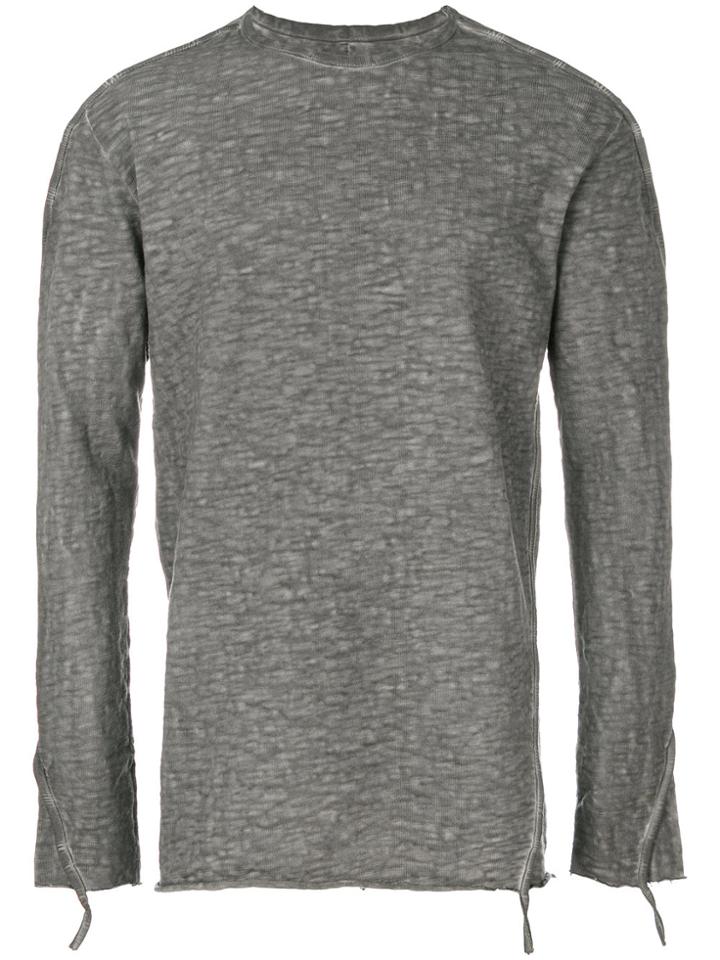Thom Krom Faded Sweater - Grey