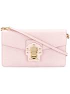 Dolce & Gabbana - 'lucia' Shoulder Bag - Women - Calf Leather - One Size, Pink/purple, Calf Leather