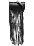 Mugler Fringed Crossbody Bag, Women's, Black