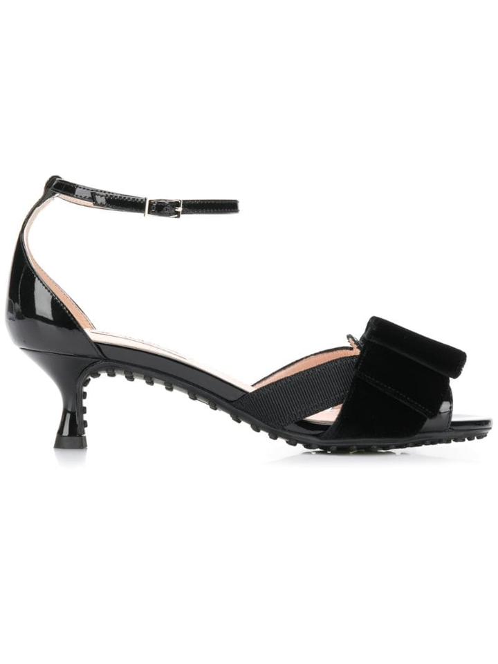 Tod's Bow Ribbon Detail Sandals - Black