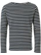 Doppiaa Striped Casual Sweatshirt - Blue