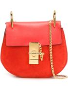 Chloé - 'drew' Shoulder Bag - Women - Leather/suede - One Size, Red, Leather/suede