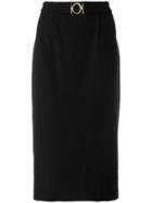 Cavalli Class High-waisted Skirt - Black