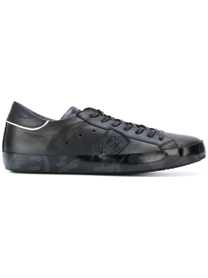 Philippe Model Low Top Sneakers - Black