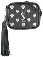 Saint Laurent 'monogram Blogger' Studded Crossbody Bag - Black