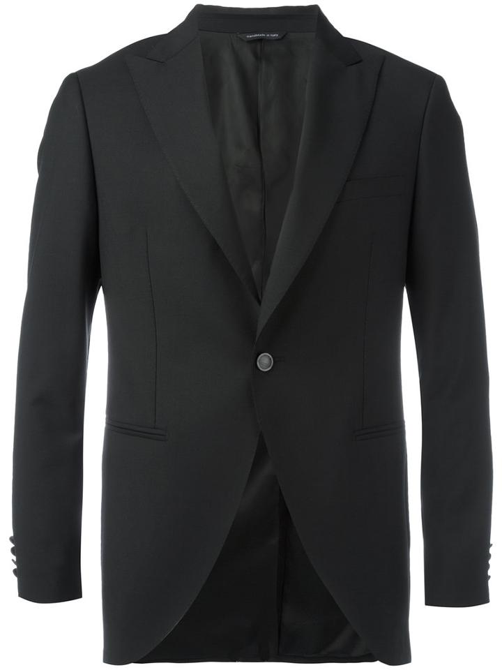 Tonello Classic Blazer, Men's, Size: 50, Black, Mohair/wool/cupro