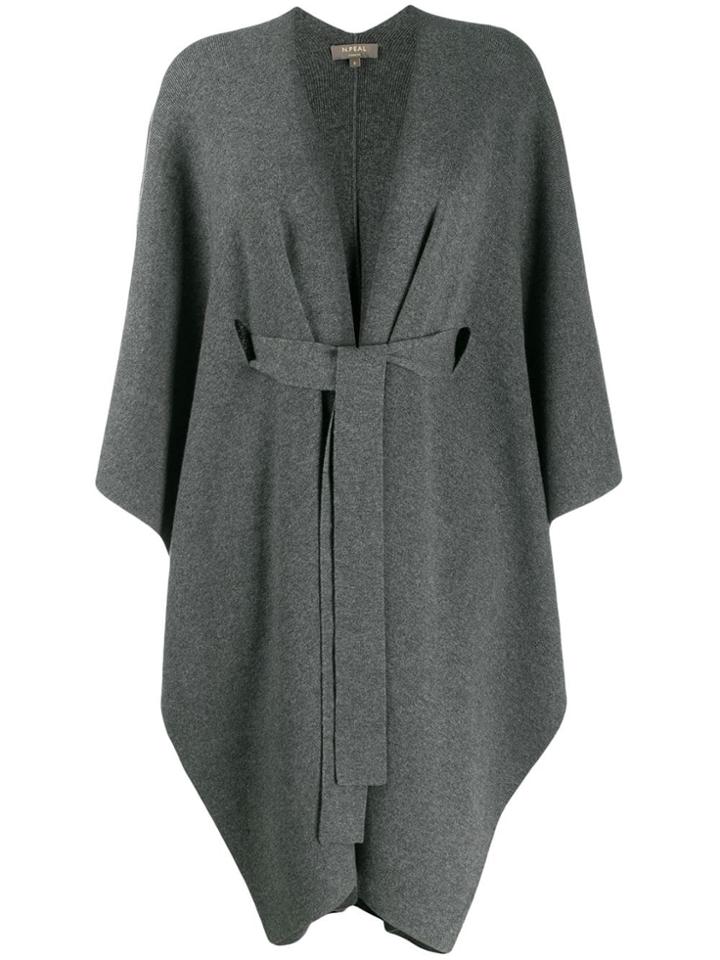 N.peal Belted Blanket - Grey