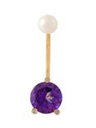 'magic Triangle Piercing' Diamond Earring, Women's, Metallic, Delfina Delettrez