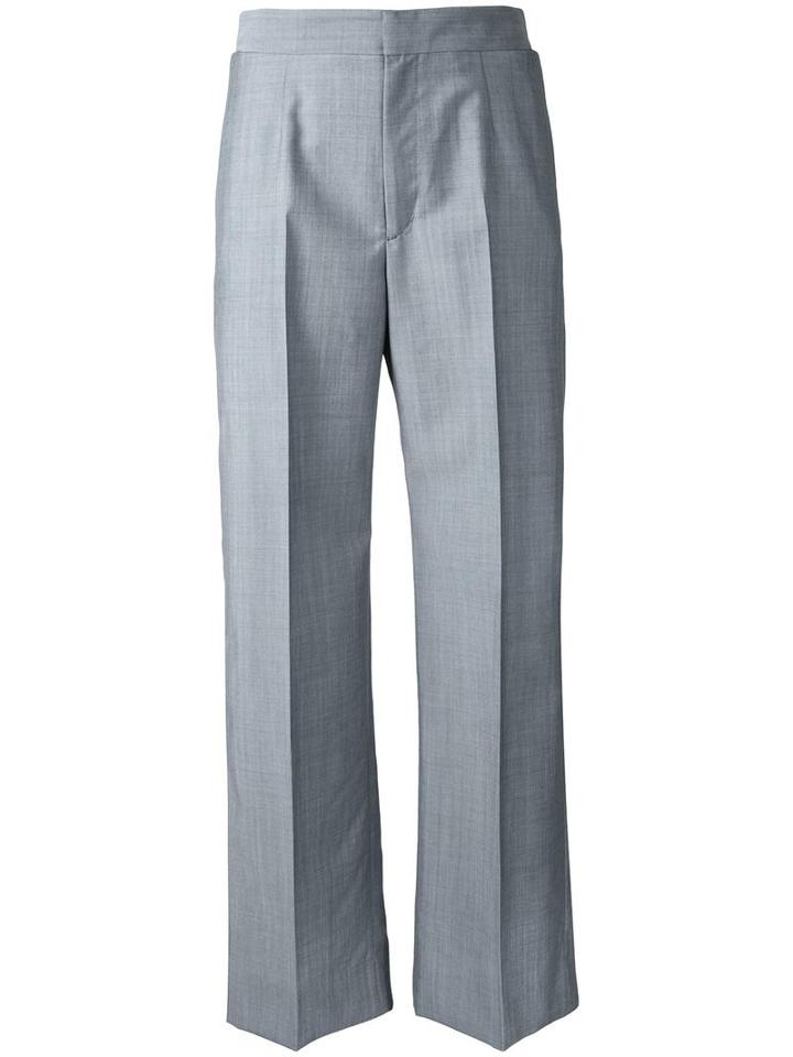Astraet Tailored Cropped Trousers, Women's, Size: 1, Grey, Cotton