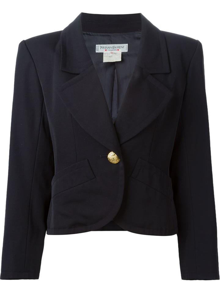 Yves Saint Laurent Vintage 'rive Gauche' Blazer - Blue