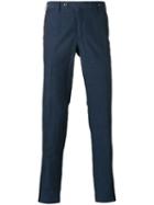 Pt01 Slim Fit Trousers, Men's, Size: 52, Blue, Cotton/linen/flax