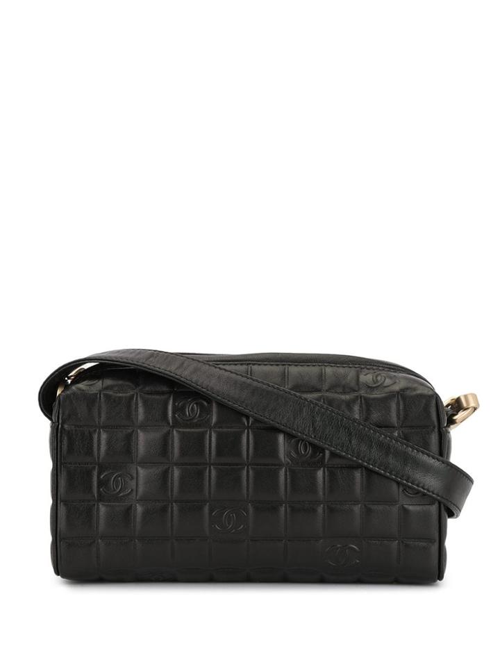 Chanel Pre-owned Choco Bar Icon Cc Logos Handbag - Black