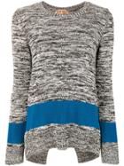 No21 Colourblock Sweater - Grey