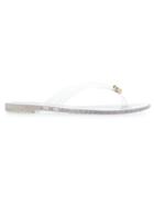 Casadei Crystal-embellished Jelly Sandals - White