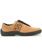 Fendi Vintage Logo Sneakers Shoes - Brown