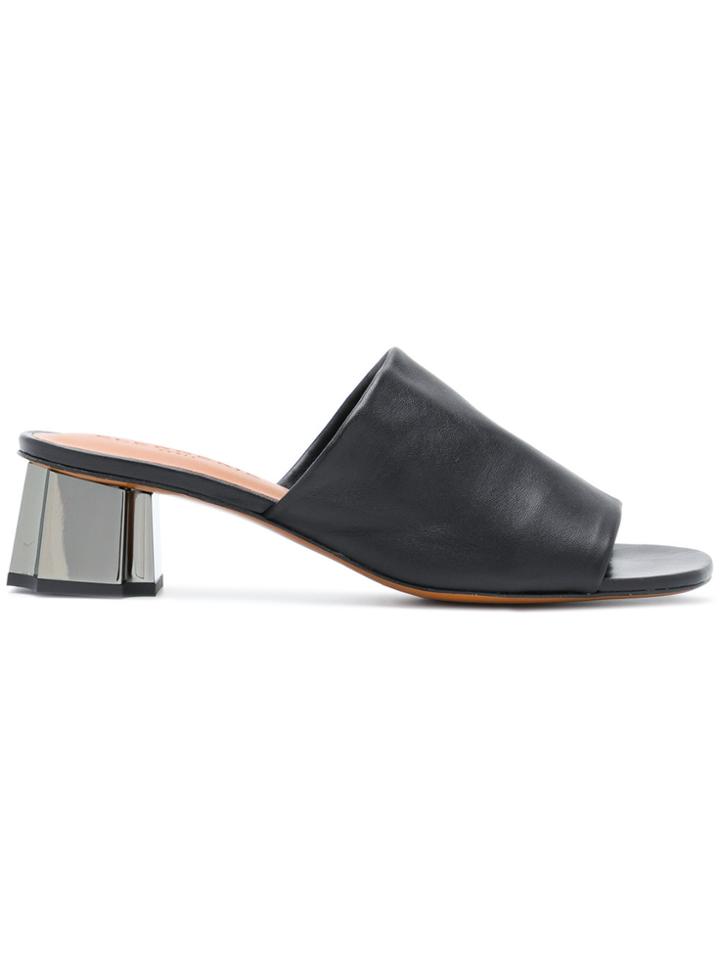 Robert Clergerie Lamo Mules - Black