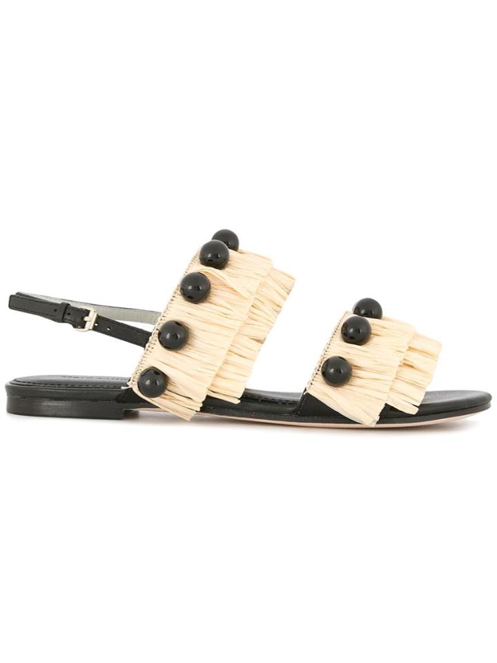 Mara & Mine Tamsin Tassel Mules - Black