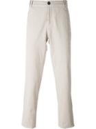 Brunello Cucinelli Straight Trousers, Men's, Size: 52, Grey, Polyester/cotton/spandex/elastane