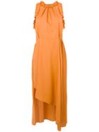 Magda Butrym Sleeveless Asymmetric Dress - Yellow & Orange