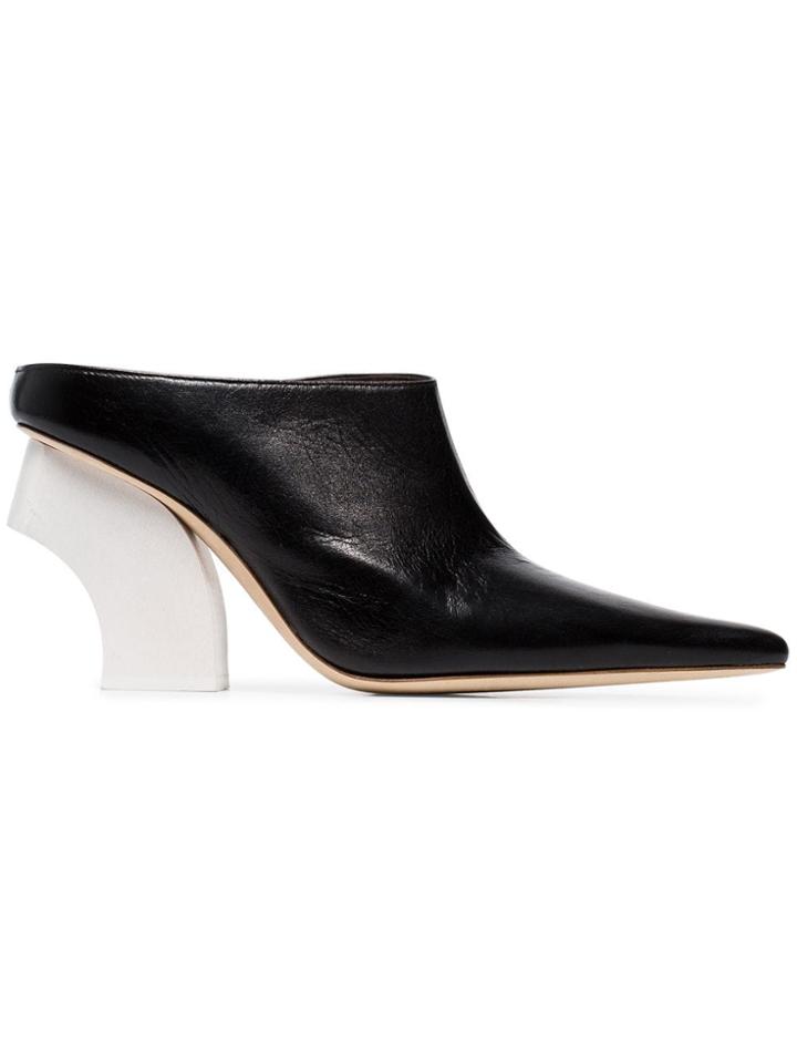 Rejina Pyo Yasmin Xx Carved Heel Mules - Black