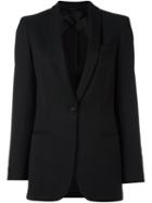 Tonello Single Breasted Blazer, Women's, Size: 46, Black, Spandex/elastane/viscose/wool