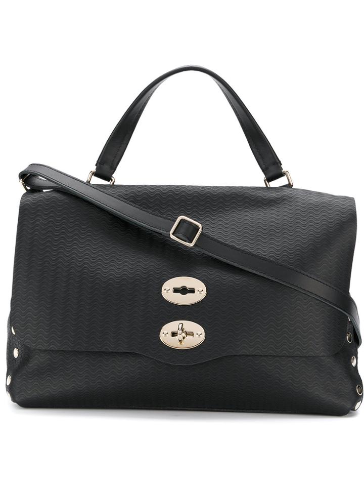 Zanellato Postina Textured Satchel - Black