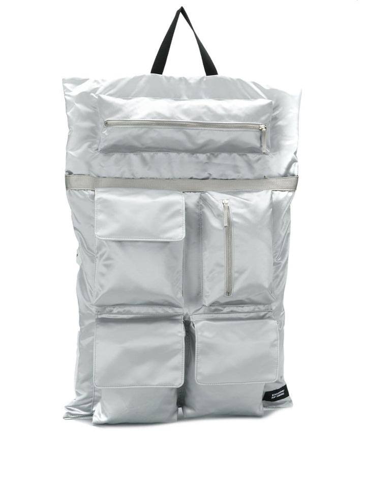 Raf Simons Eastpak Lab X Raf Simons Poster Backpack - Silver