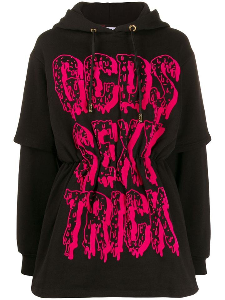 Gcds Sexy Trick Print Hoodie - Black