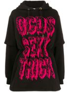 Gcds Sexy Trick Print Hoodie - Black