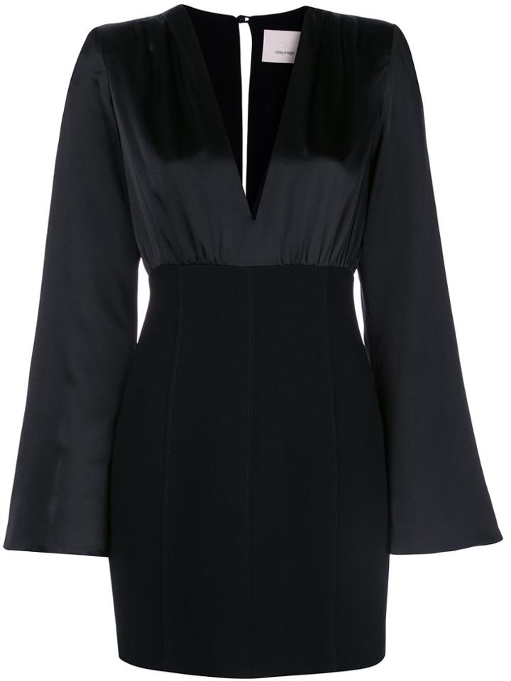 Cinq A Sept Sandy Contrast Mini Dress - Black