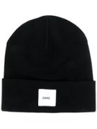 Oamc Applique-logo Beanie Hat - Black