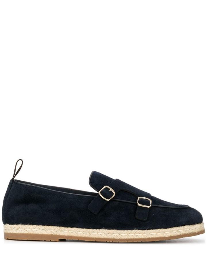 Santoni Buckle Espadrilles - Blue