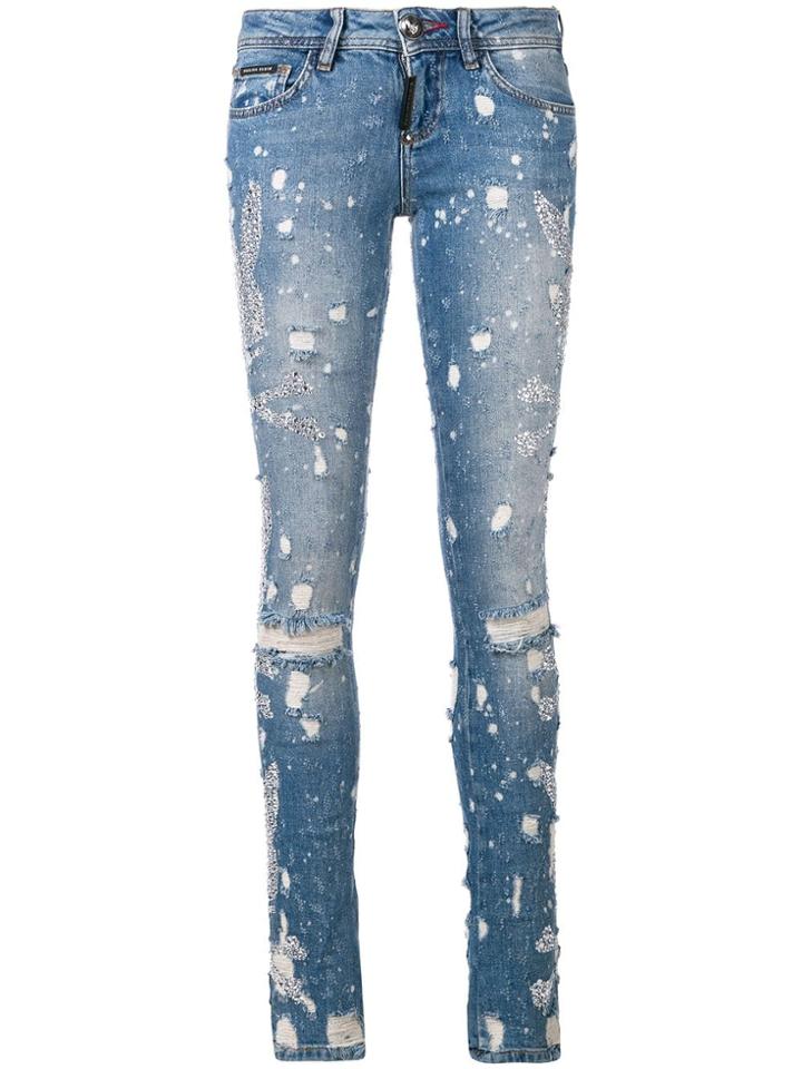 Philipp Plein Philipp Plein X Playboy Bunny Jeans - Blue