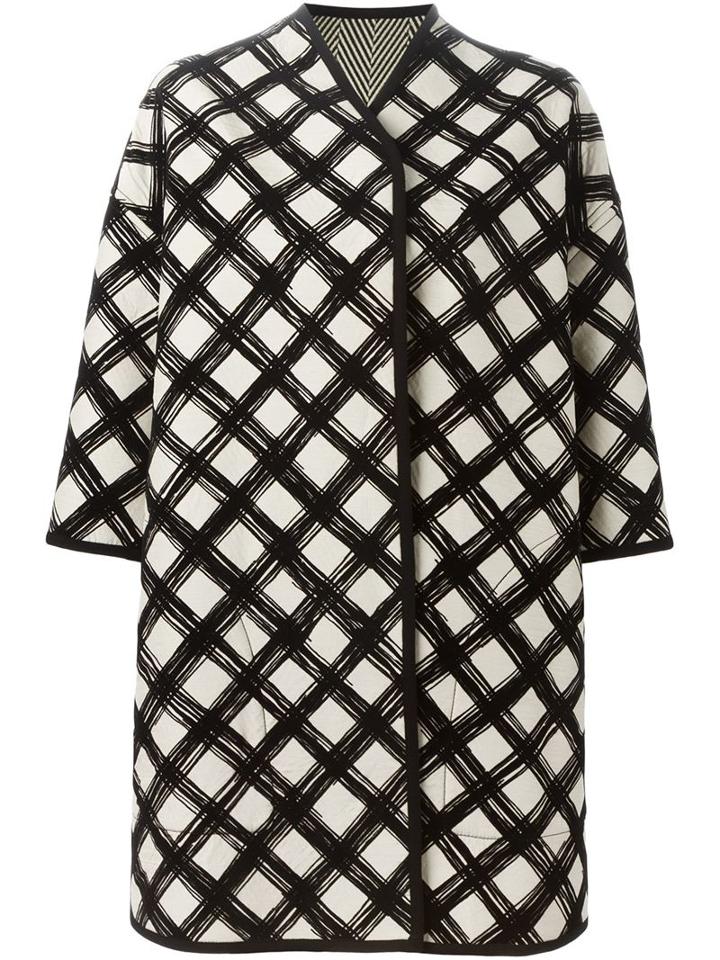 Antonio Marras Grid Print Coat