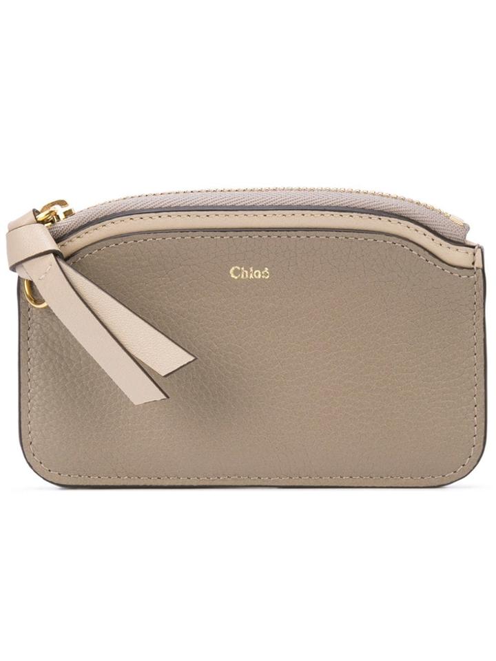 Chloé Chloé Chc17wp971h8j 23w Motty Grey Leather/fur/exotic
