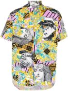 Moschino Vintage Flowers And Women Printed Shirt - Multicolour