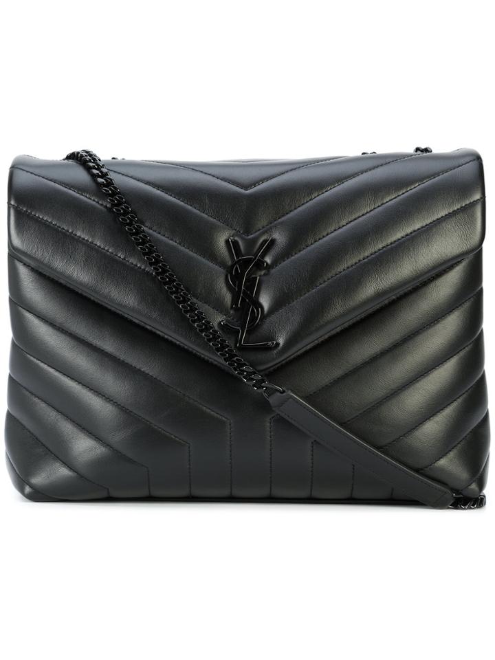 Saint Laurent Loulou Shoulder Bag - Black