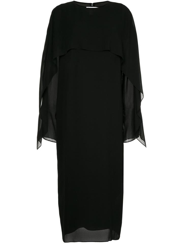 Jil Sander Layered Midi Dress - Black