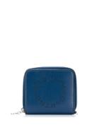 Stella Mccartney Perforated Logo Mini Wallet - Blue