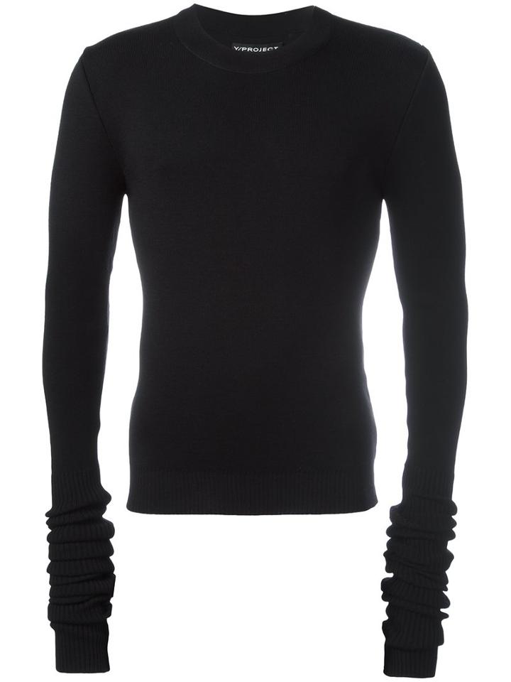 Y / Project 'extreme' Jumper, Men's, Size: 44, Black, Merino