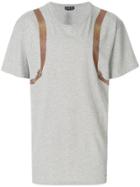 Alexander Mcqueen Trompe L'oeil Backpack T-shirt - Grey